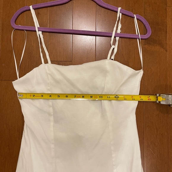 Blue Rain White Sleeveless Ruffled Dress Size XL - Picture 10 of 11